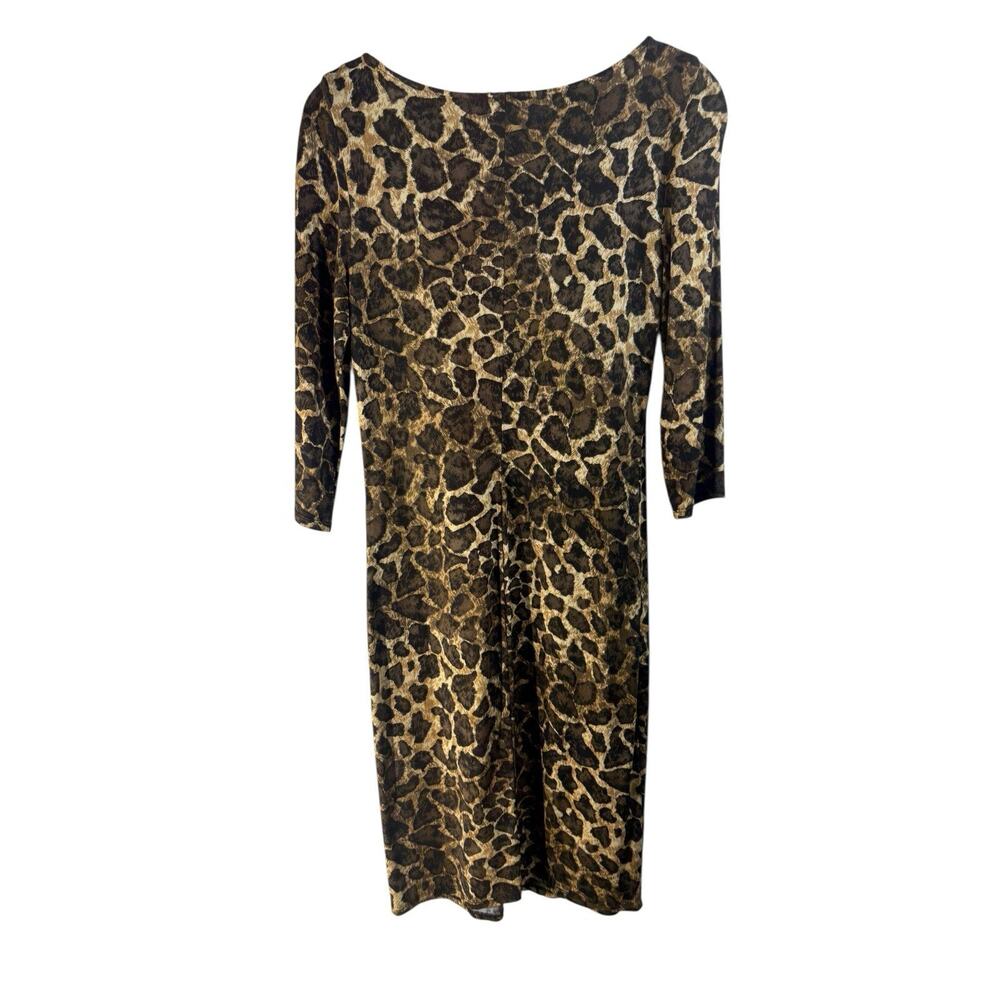 Vintage Chetta B Cheetah Print Mini Dress Size 6 Indie Sleaze Y2K Animal Print
